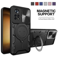 สำหรับ Poco M5s M5 M4 X4 M3 F3 Pro GT 5G 4G เคสกันกระแทกมือถือตัวยึด Stand Mobil หรูเคสโทรศัพท์ตัวยึด CD ลายกล้องหน้าต่างเลื่อนได้แฟชั่นเคส TPU แบบนิ่ม