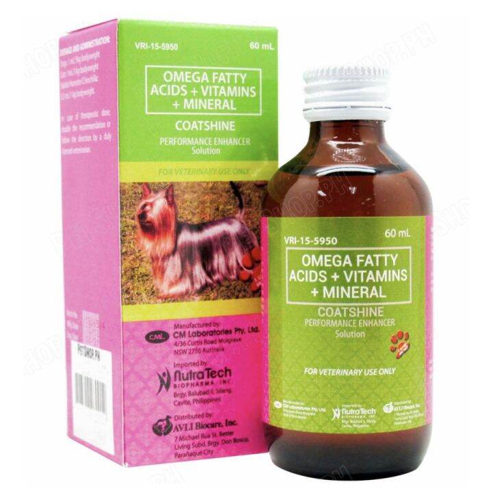 New Proven Effective Dog Performance Enhancer Solution Coat Shine 120