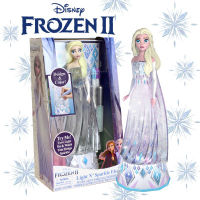 นำเข้า🇺🇸 พร้อมส่ง ตุ๊กตา Elsa ตั้งโชว์ มีไฟ Disney Frozen 2 Light and Sparkle ราคา 1,450 บาท