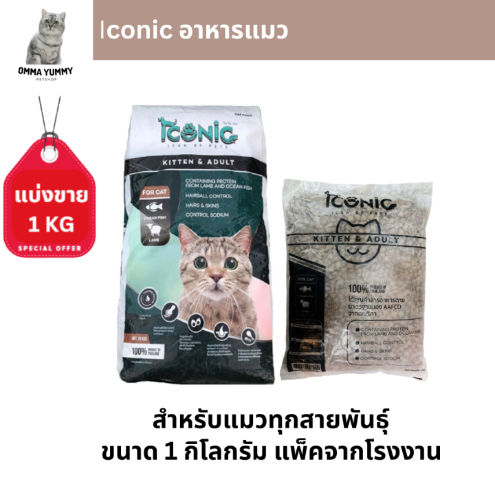 iconic-อาหารแมวควบคุมความเค็ม-ป้องนิ่วและไต-1kg