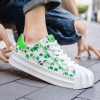 Men Canvas Shoes Fashion Solid Color Men Vulcanized Shoes Lace-up Casual Shoes Men Sneakers Mens Tennis Sneakers Men Green Shoes