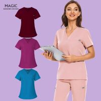 nursing scrubs Uniforms medical uniforms work Shirt Hospital Clinic workwear costume women lab Blouse Unisex Dentistry Scrub tops