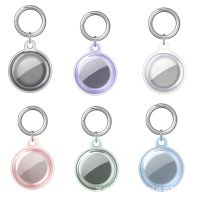 【cw】 Transparent TPU Cover Keychain For Apple AirTag Case Key Holder Air Tag Front Back Full Protect Shell Shockproof Pets Kids ！