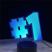 7 Colors Changing Table Projection Lamp USB fortniting Led Action Figure Alpaca light up Luminous Toys Dropshipping  AW-2170 Night Lights