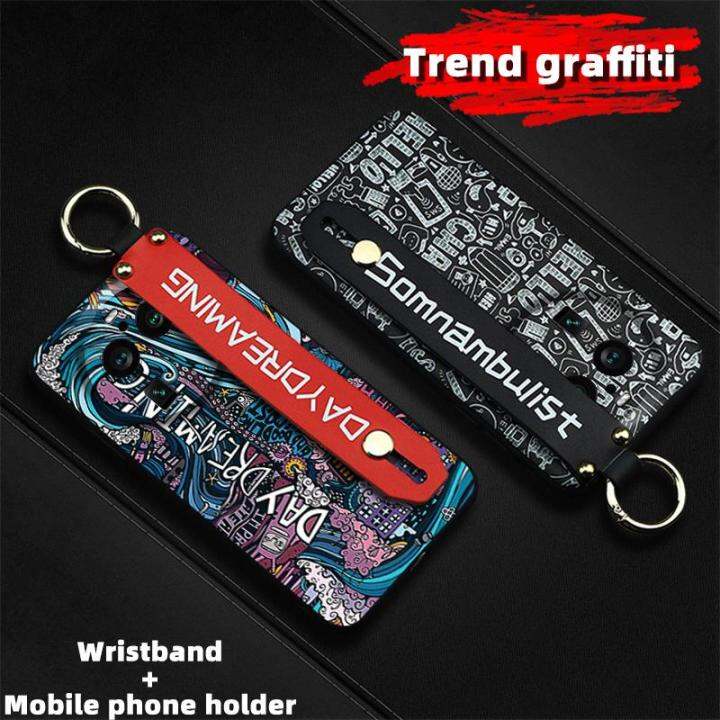 anti-knock-cartoon-phone-case-for-oppo-find-x6-pro-anti-dust-original-wristband-shockproof-soft-case-graffiti-kickstand