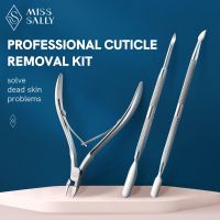 (Stream woman) Miss Sally Cuticle Nipper Professional Cuticle Cutter Pusher กรรไกรตัดเล็บสแตนเลส Remover Pedicure Manicure Nail Tool