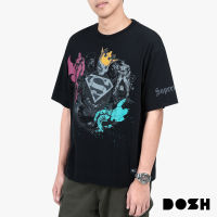 DOSH OVERSIZED SHORT SLEEVE T-SHIRTS SUPERMAN เสื้อยืดโอเวอร์ไซส์ DSMT5208-BL