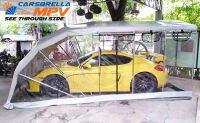 โรงจอดรถสำเร็จรูป เต็นท์จอดรถพับเก็บได้ CARSBRELLA รุ่น MPV สำหรับรถยนต์ทุกรุ่น ปกป้องฝุ่นและสิ่งสกปรกทุกชนิด‎