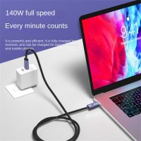 ☇♝✶ USB C ถึง Type C 140W ความเร็วสายชาร์จข้อมูลสำหรับ MacBook Huawei Samsung POCO Super สายชาร์จข้อมูลสำหรับ Xiaomi Mi 11