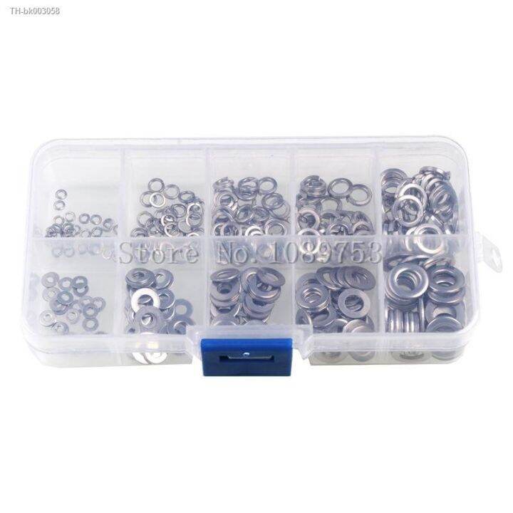 300pcs-2mm-3mm-4mm-5mm-6mm-assorted-stainless-steel-flat-spring-lock-washer-set