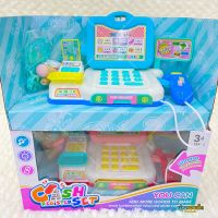 Cash Register Set ของเล่นแคชเชียร์ มีเสียง มีไฟ พร้อมอุปกรณ์ รุ่น 681-1B