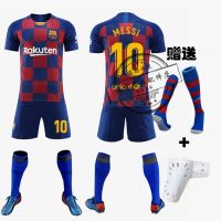 Barcelona Jersey 19/20 Barcelona Home 10 Soccer Uniform Messi Suarez Number 9 Shirt With Short Sleeves