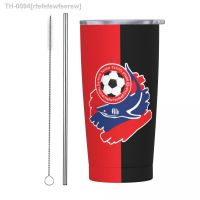 ☒✺ rfefefewfeerew Hapoel Haifa Duplas Tumbler 20oz Tumbler com Tampas e Palhas Aço Inoxidável Isolados Viagem Caneca Copo De Café