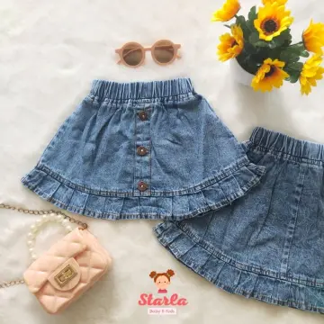 Summer Outfits For Girls: White T Shirt And Denim Skirt Set Perfect For Baby  And Toddler Girls From Chihosen02, $5.78 | DHgate.Com