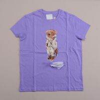 [Original] Ralphˉlaurenˉ RL057 Womens thin round neck slim fit short-sleeved T-shirt bear series