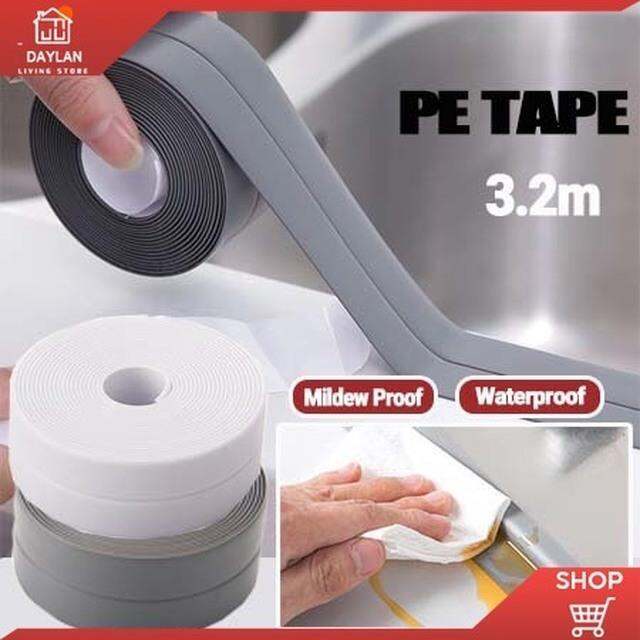 3.2M Caulk Strip Sink Tape PE Mildewproof Waterproof Sealing Tapes Sealant Antimold Tape Self