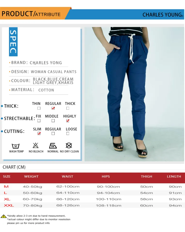 CY 112 Women pants Casual Summer Cotton Linen Lady Ankle-length Capris  Trousers Pencil Pant / Seluar