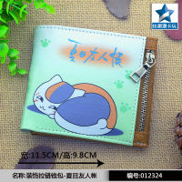 Natsume S Book Of Friends Men Women Cartoon Wallet Children S Coin Purse Student PU Leather Card Holder Coin Storage Bag Portable Printing