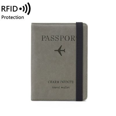 ซองจัดระเบียบเอกสารสำหรับบัตรและกระเป๋าใส่หนังสือเดินทางการเดินทาง2023 RFID แถบยางยืดกันปกหนังสือเดินทางหนังสำหรับผู้ชายและผู้หญิง