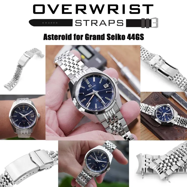 สายนาฬิกา strapcode รุ่น 19mm Asteroid Watch Band for Grand Seiko 44GS Lazada.co.th