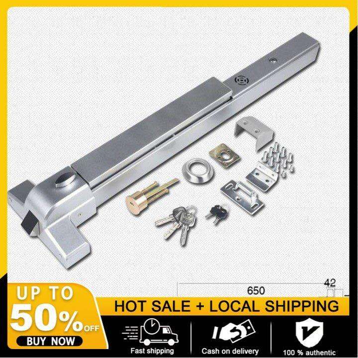 【COD】65CM Stainless Steel Security Escape Fire Rated Push Type Rim ...