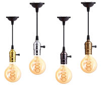 Nordic R Pendant Lights Aluminum Shell Edison Screw Bulb Lamp Base E26 E27 Minimalist Room Light Vintage Metal Hanging Lamps