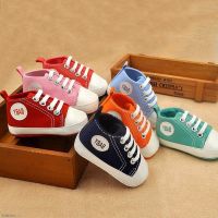 COD SDFERTGEYER MyBaby Baby Girls Boys Breathable Comfortable Sneakers Anti-Slip Canvas Shoes