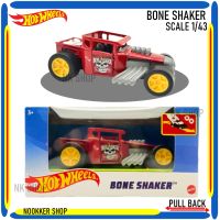 BONE SHAKER HOTWHEELS 1/43 โมเดลรถเหล็กลิขสิทธิ์แท้ 100% วิ่งได้ PULL BACK HFY91