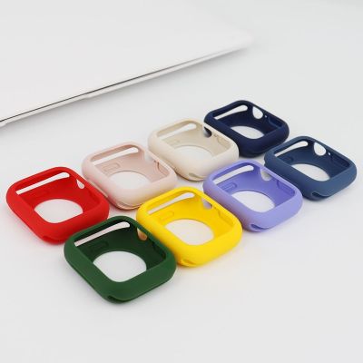 Candy Soft Silicone Case for Apple Watch Cover 8 7 6 Se 5 4 8Ultra 45mm 42mm 38mm Protection Iwatch Series 44mm 40mm 41mm Bumper Cases Cases