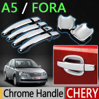 สำหรับ Chery A5 Fora อุปกรณ์เสริม Chrome มือจับประตู Alia Elara MVM 520 530 Vortex Estina 2007 2008 2009 2010สติกเกอร์รถจัดแต่งทรงผม