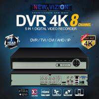 Hybrid Video Recorder 8 Channel เครื่องบันทึกภาพ กล้องวงจรปิด รองรับกล้องได้ 8 ตัว, รองรับ 5in1 Analog,TVI, CVI, AHD, IP รองรับ H.265 4K Output กล้องความละเอียด 8 ล้าน 3G / 4G, Air Card และ Wifi Dongle สามารถเชื่อมต่อกับกล้อง IP โดยตรงไม่ต้องใช้เราเตอร์