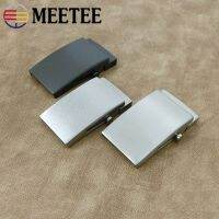 HOT Meetee 1pc 35/38mm Titanium Anti-allergy Toothless Buckle Belts Clasp Leather