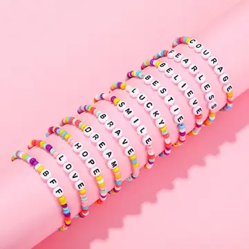 How To Make Letter Bead Friendship Bracelets | Pura Vida-Inspired Alphabet  Bead Bracelets - MuffinChanel