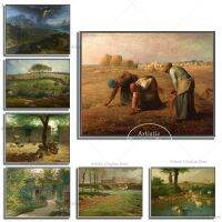 Demo Fashion Jean-François Millet Prints-ภาพวาดที่มีชื่อเสียง Gleaner Sower Posters-ภาพวาดผ้าใบศิลปะสำหรับห้องนั่งเล่นห้องรับประทานอาหารและการตกแต่งห้องนอน-หรูหราและคลาสสิก