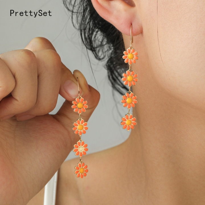 Buy Cute Small Flower Design White Stone Stud Earrings for Girls-calidas.vn