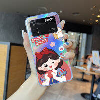 Casing Ponsel เคสเคสที่น่ารัก Xiaomi Poco M4 Pro Redmi 7 Redmi Note 12 4G ผู้หญิงเคสบัตรเลเซอร์สีสันสดใสในตัว