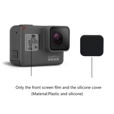 ฟิล์มกระจกเทมเปอร์จอแอลซีดีป้องกันจอ Hd อุปกรณ์ป้องกันเลนส์ที่อยู่อาศัยสำหรับ Gopro Hero 7 6 5กล้องแอ็กชันสีดำอุปกรณ์เสริม
