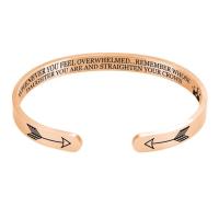 ELANUOYY Cuff Bangle Deep Etch Whenever You Feel Overwhelmed Remember Whose Daughter You Are And Straighten Your Crown Bracelet