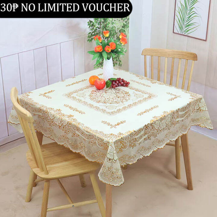 4 Seaters Square Table cloth Waterproof Oil Proof Table cloth Christmas