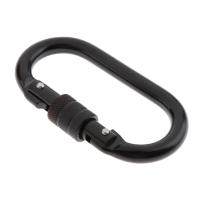 ‘【；】 1Pcs 25KN O-Shaped Climbing Screwgate Carabiner Clip For Rock Climbing Steel