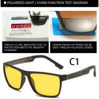 แว่นตากันแดด polarized แฟชั่นสีเหลือง