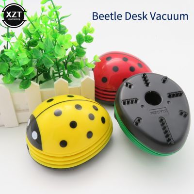 ❣ Newest Mini Table Vacuum Cleaner Ladybug Dust Cleaner Portable Desktop Coffee Dust Collector For Home Office Desktop Cleaning