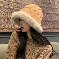 {You have a hat}หมวกแฟชั่นคุณภาพสูงสำหรับฤดูหนาวขอบม้วนผ้ากำมะหยี่อุ่นชาวประมง39; S หมวกที่ปิดหูกันลมหมวกปานามามิลลิเนอร์