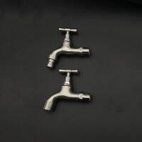 ♛ G1/2 Wall Mount Stainless Steel Garden Faucet Brushed Outdoor Bibcock Garden Balcony Wash Basin Mop Faucet