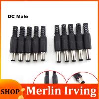 Merlin Irving Shop DC Male Power Supply Jack Adapter Plug Connector 5.5mmx2.1mm Socket For DIY Projects