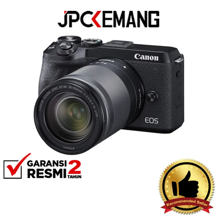 Canon EOS M6 Mark II kit 18-150mm STM Kamera Mirrorless JPC KEMANG GARANSI RESMI