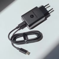 【Taotao Electronics】 Motorola 27W Turbo Power Charger EU Fast Charging Adapter Usb C ประเภทสำหรับ Moto Edge S G30 G50 E5 Plus Z Z2 Z3 Play P50