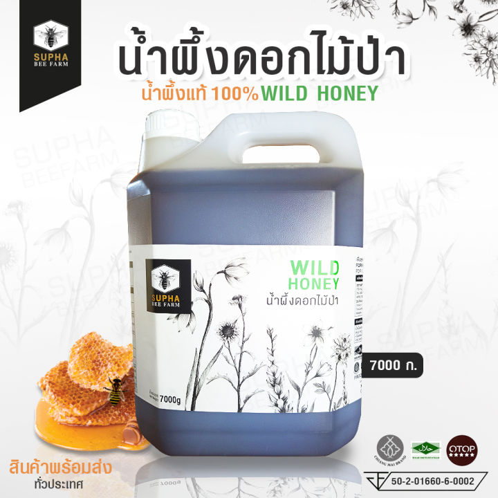 supha-bee-farm-น้ำผึ้งดอกไม้ป่า-wild-honey-7kg-สุภาฟาร์มผึ้ง-น้ำผึ้งดอกไม้ป่า-ขนาด-7000-กรัม