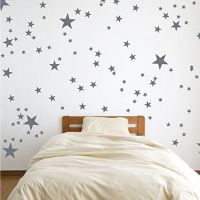 Stars Kids Wall Sticker Baby Nursery Bedroom Stars Wall Sticker For Kids Room Baby Room Wall Decoration Art Wall Decals Mural Wall Stickers  Decals