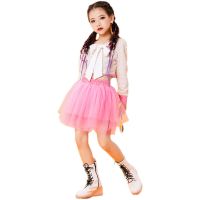 Girls Color Sequins Hip-Hop Suit Stage Model Catwalk Costumes Cheerleader Jazz Dance Performance Costumes Festival Wear